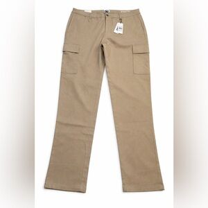 DKNY Stanton Slim Fit Cargo Pants 36x32 Khaki NWT Ultimate Stretch